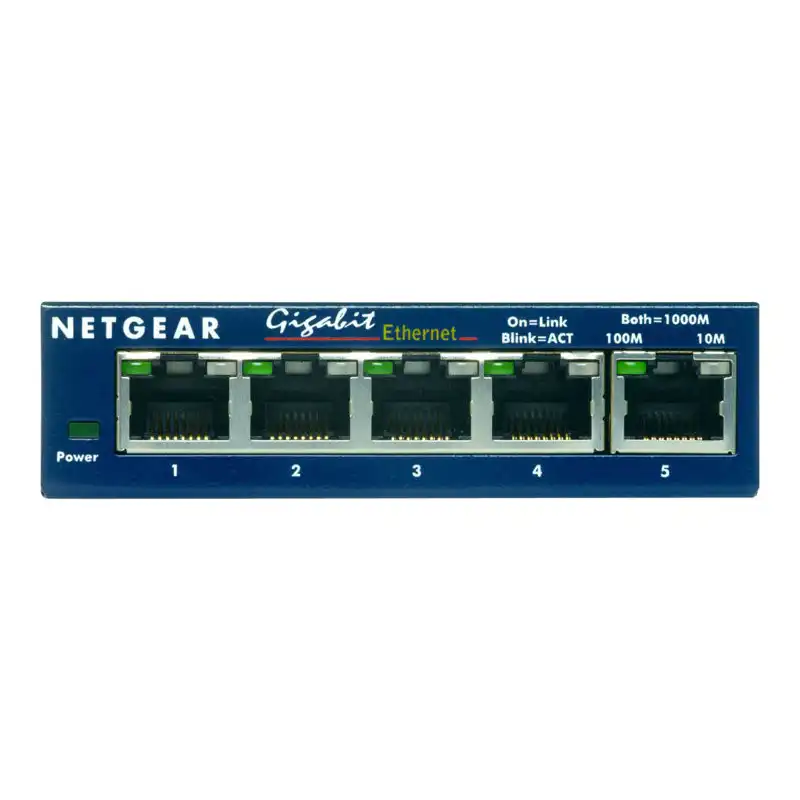 Netgear gs105 - commutateur - 5 ports - en, fast en, gigabit en - 10base-t, 100base-tx, 1000base-t (GS105GE)_1